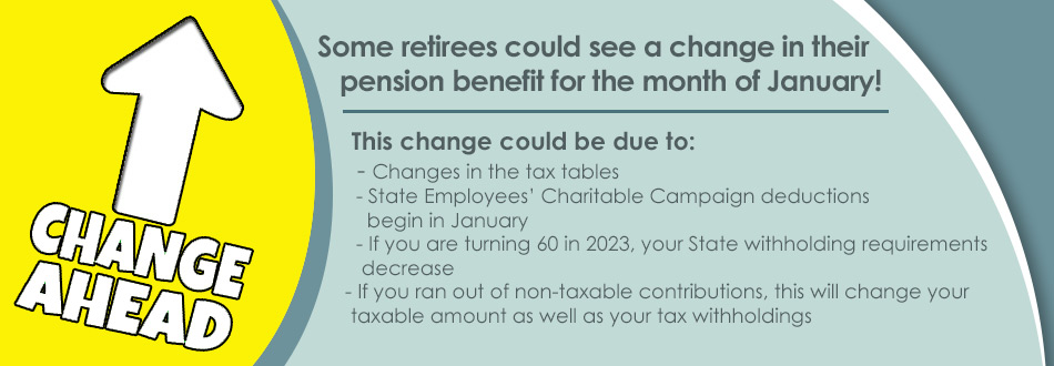 Changes to January Benefit